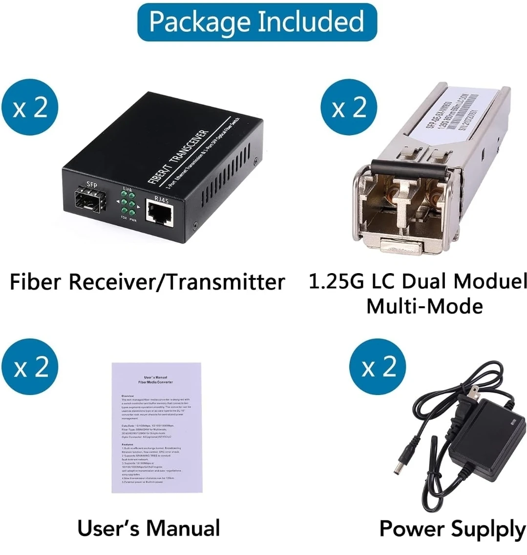 1.25G Fiber Ethernet Media Converter Kit - photo 2