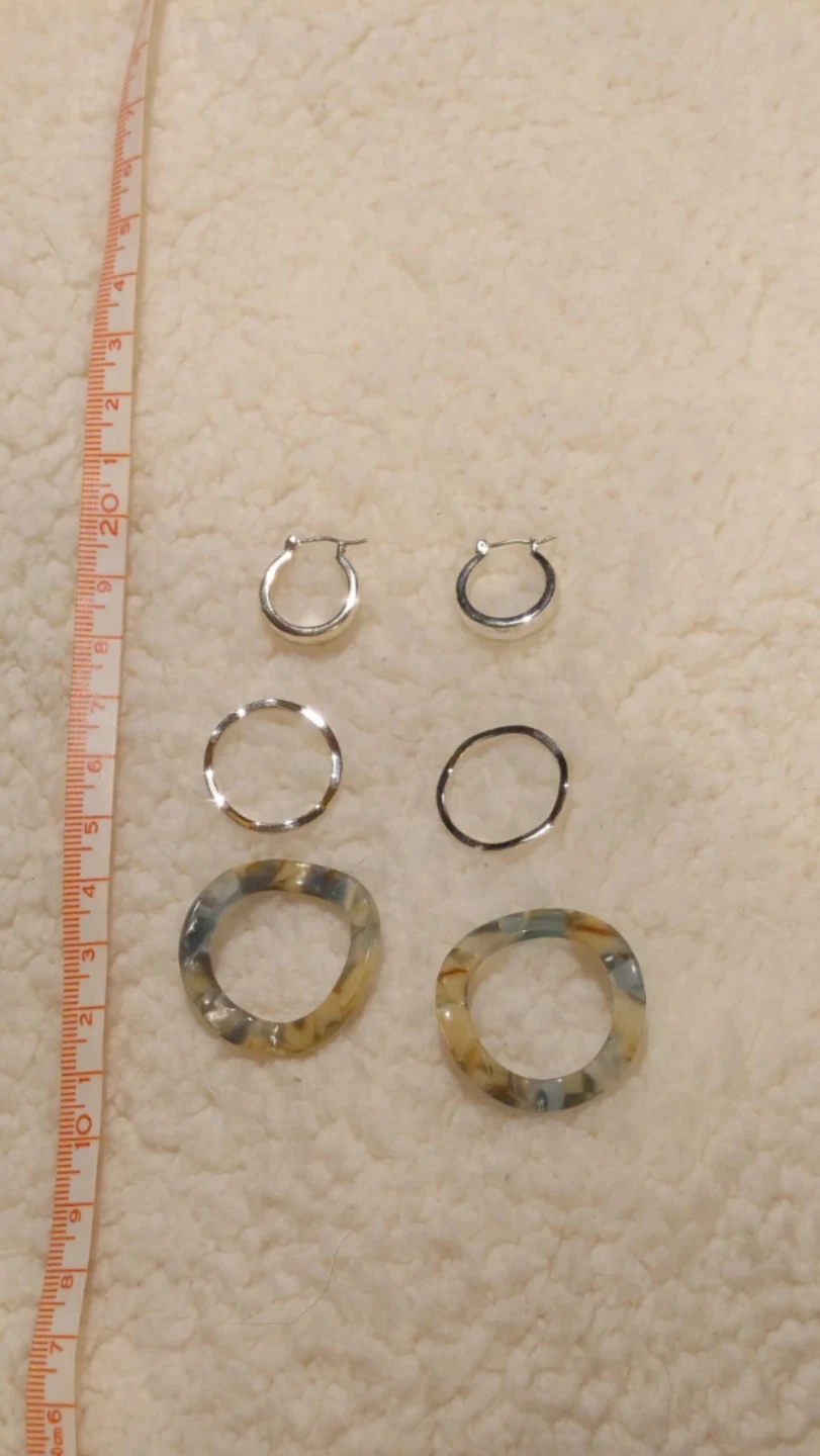 ​[Global Work] 3-Way Nuance Earrings - Elegant Tortoise Shell - photo 5
