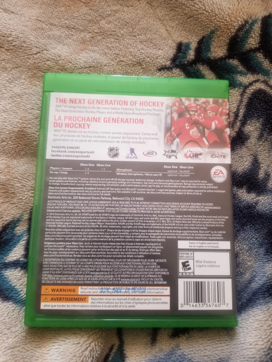 NHL 15 Xbox One Video Game - photo 2