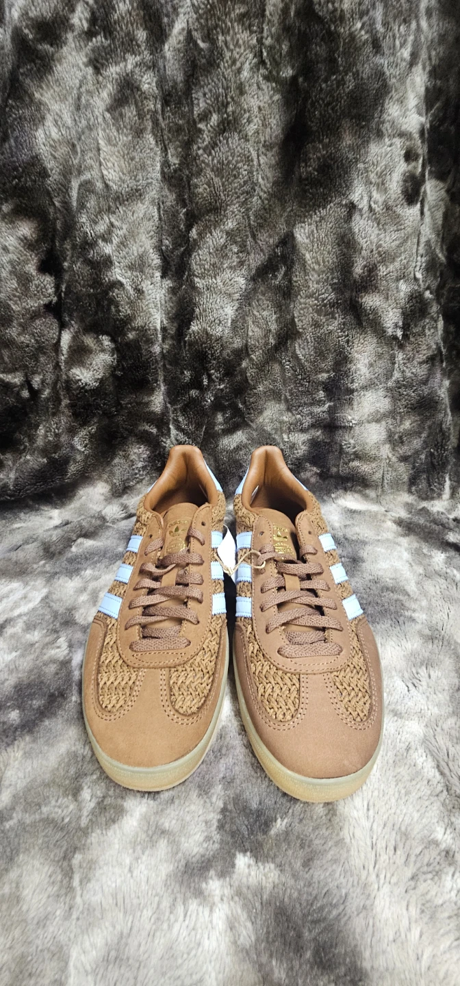 Adidas Gazelle Indoor W - Brown / Blue Stripes