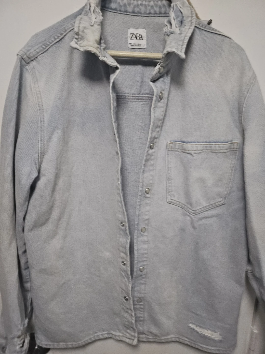ZARA Distressed Denim Jacket