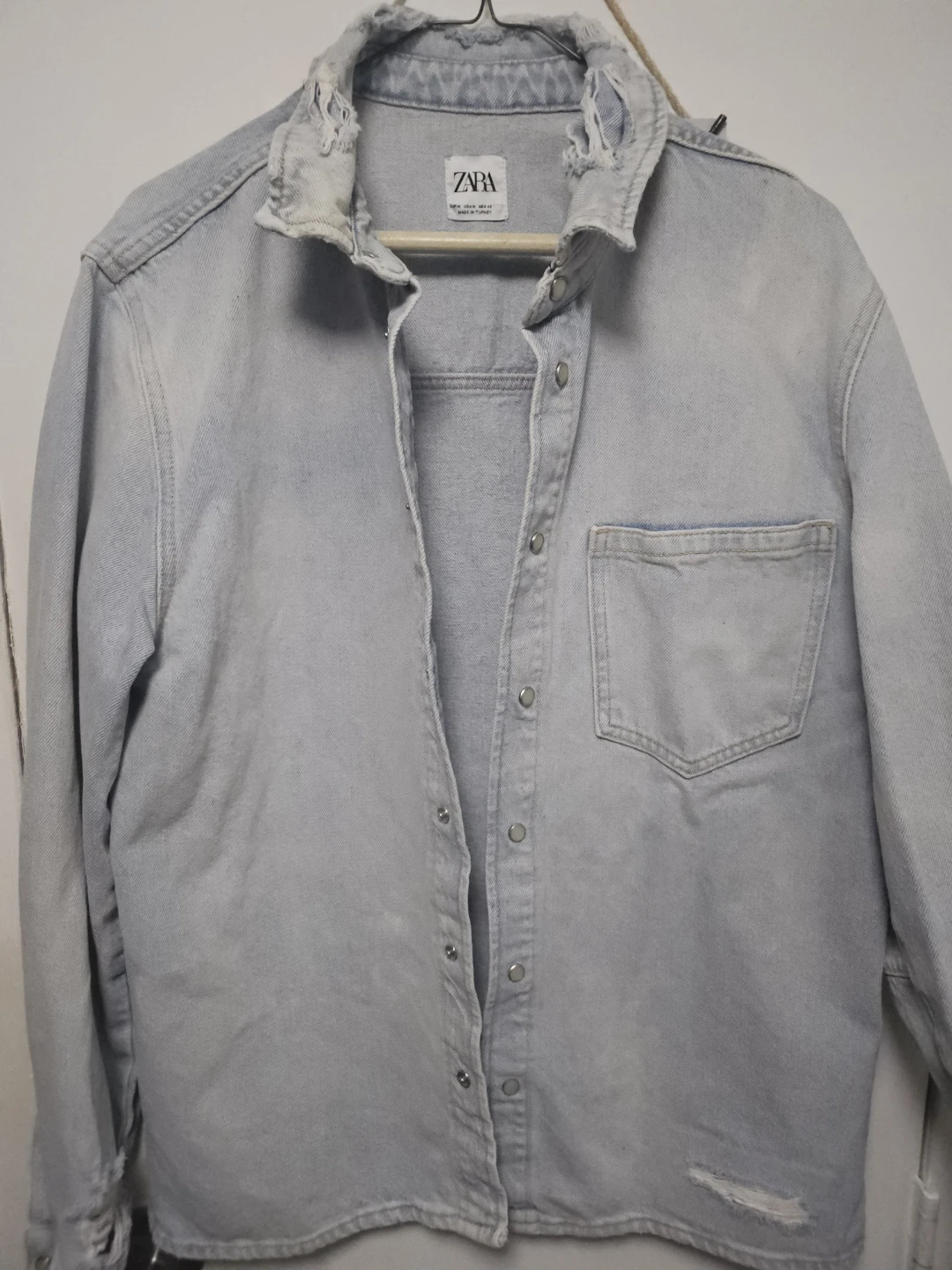 ZARA Distressed Denim Jacket - photo 2