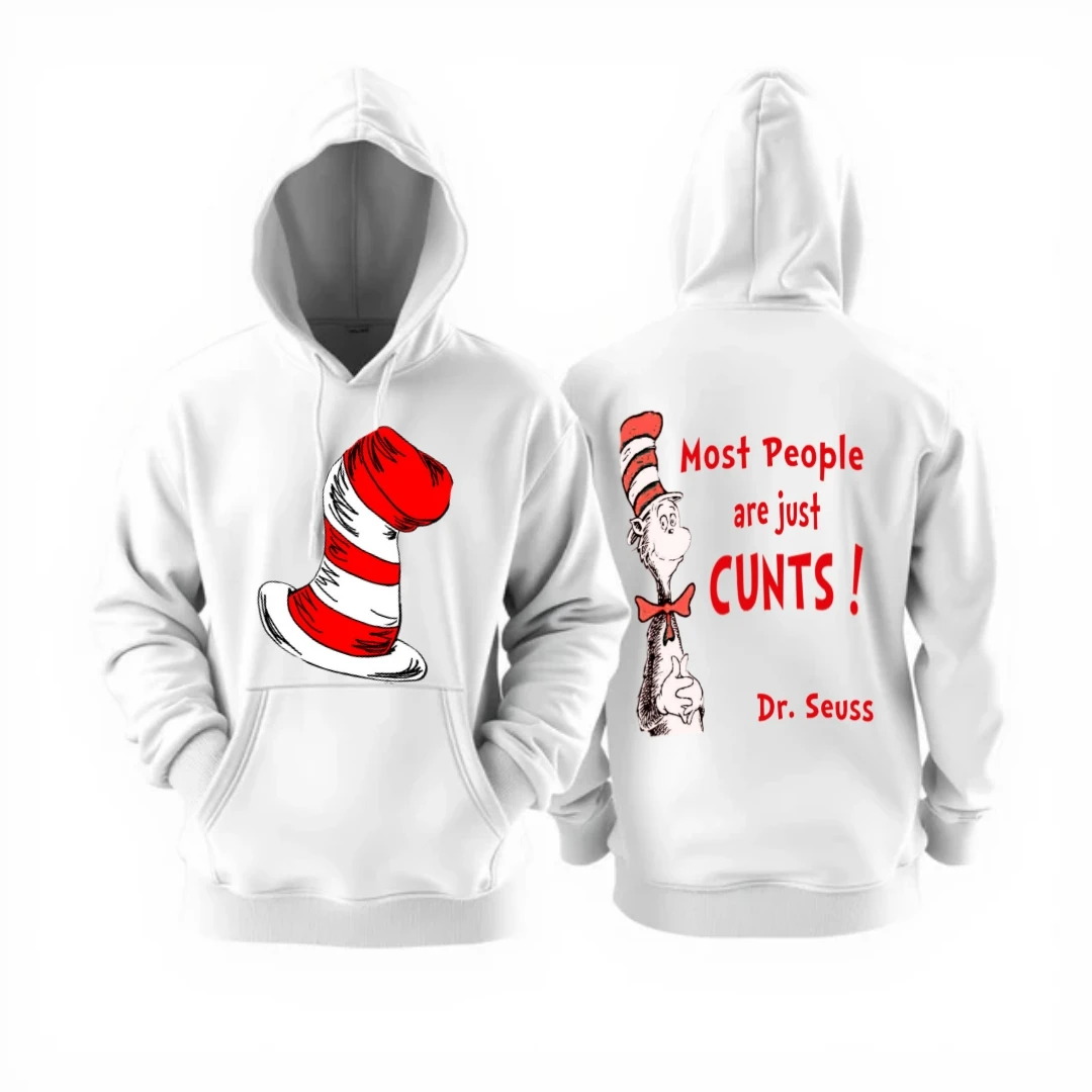 ToxioKind White Hoodie with Dr. Seuss
