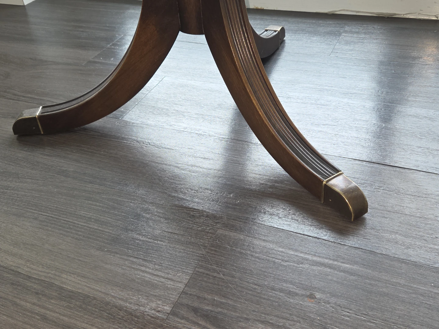 Round Wooden Accent Table - photo 4