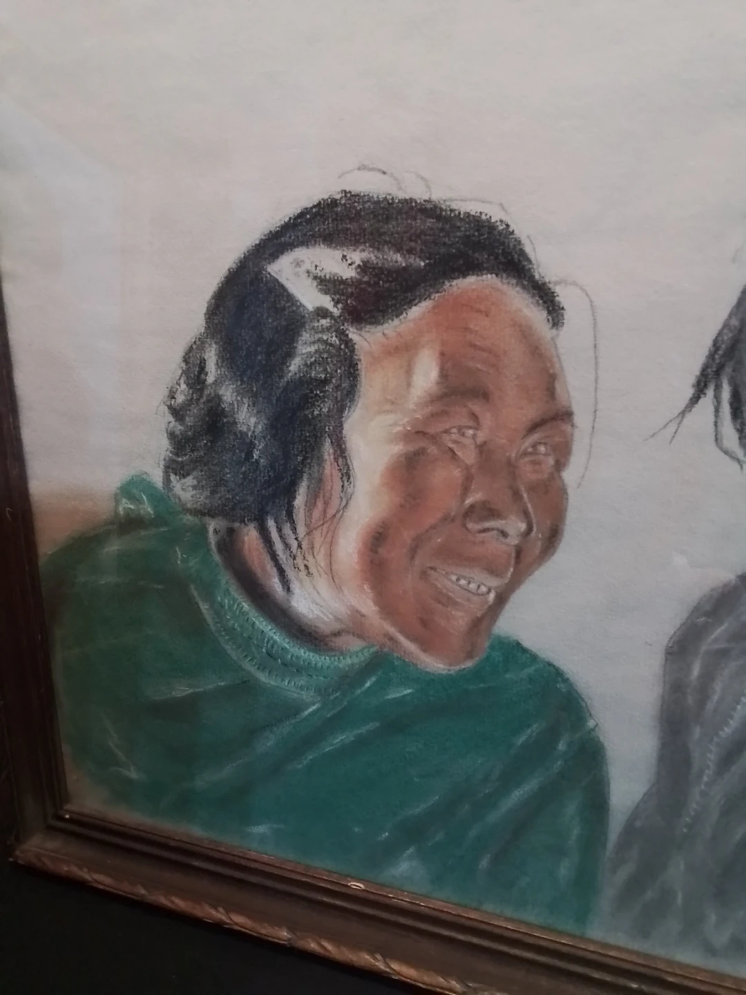 Signed Pastel Indigenous Canadian Painting c 1964 17.5x13.5" - photo 3