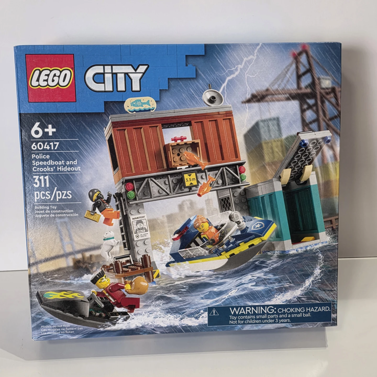 LEGO City Police Speedboat and Crooks' Hideout 60417
