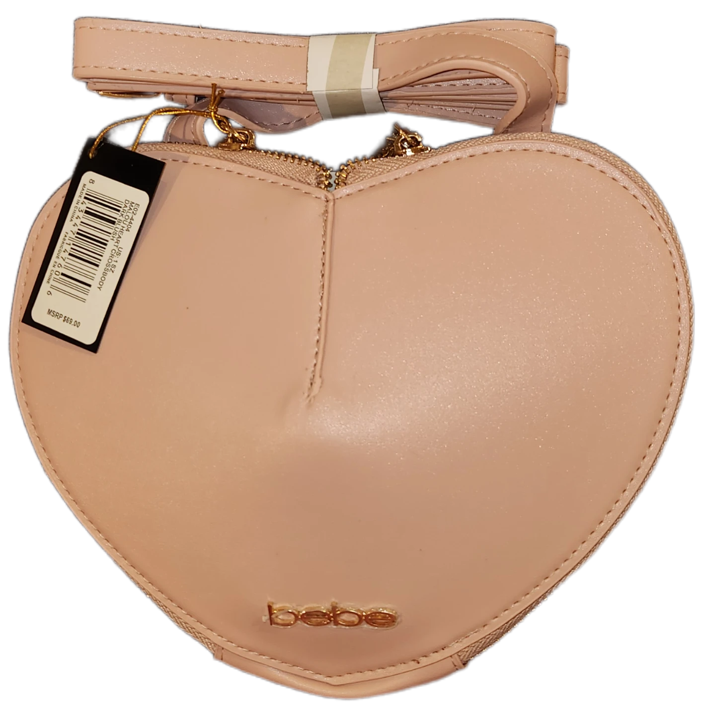Bebe Malou Heart Crossbody Dark Blush - photo 2