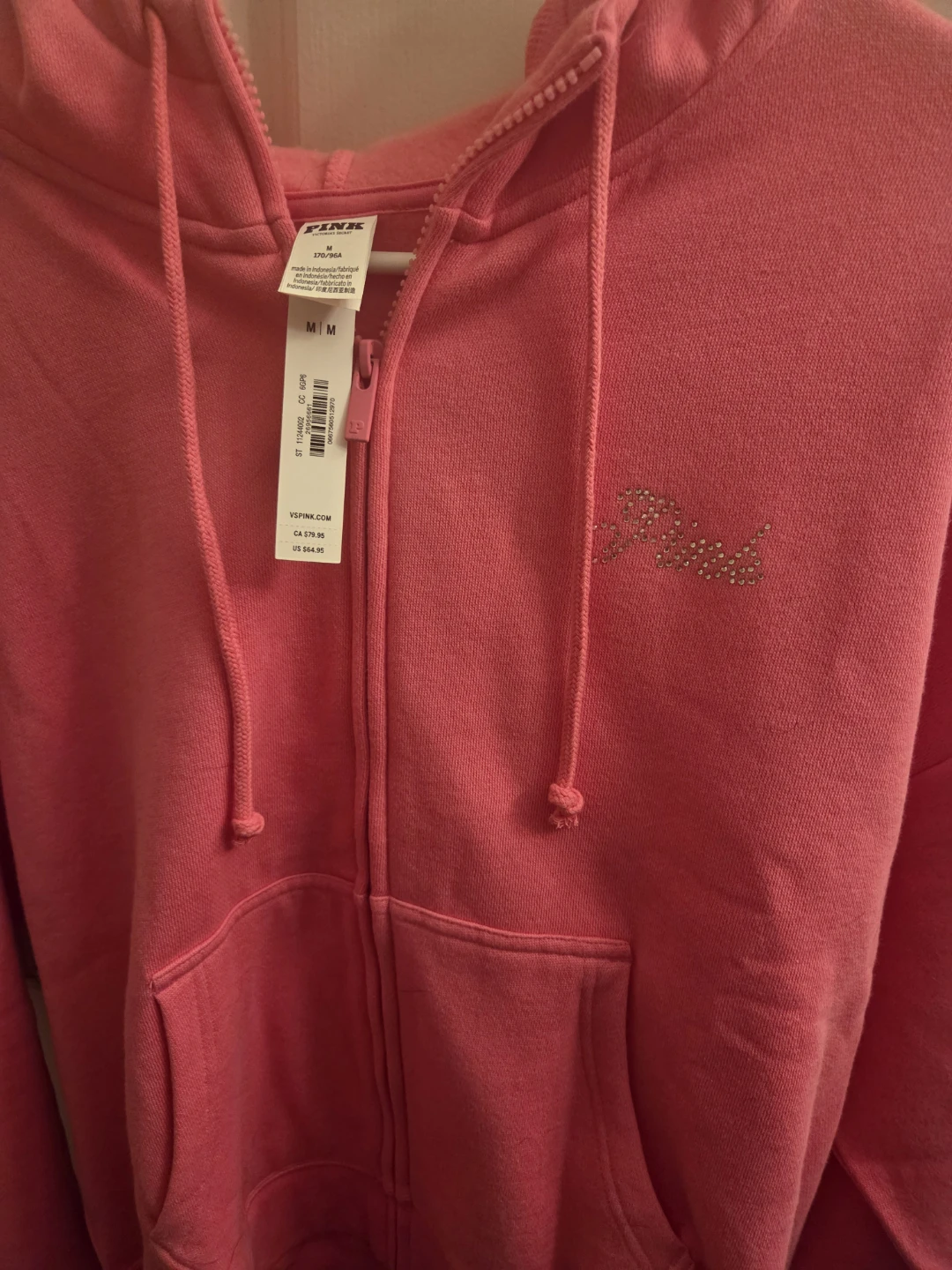 Victoria's Secret PINK Zip-Up Hoodie New size medium - photo 3