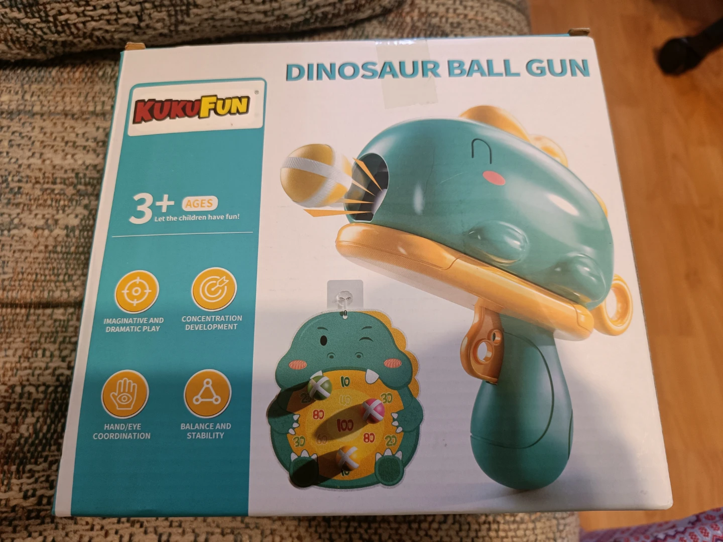 KUKUFUN Dinosaur Ball Gun Toy Set