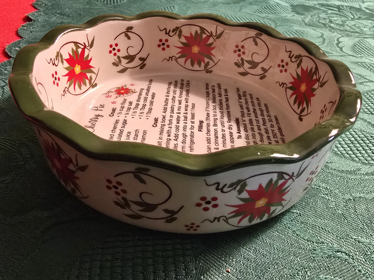 Temptations Seasonal Cherry Pie Dish