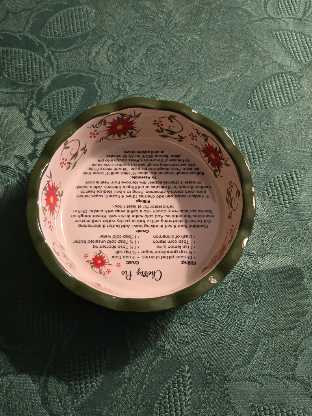 Temptations Seasonal Cherry Pie Dish - photo 3