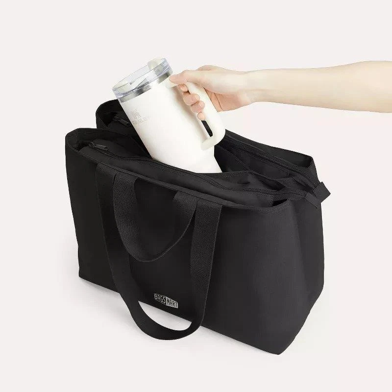 New-->BAGSMART Black Tote Bag 25L