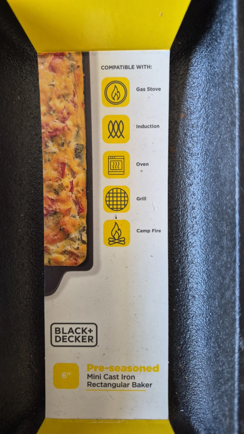 BLACK+DECKER Pre-seasoned Cast Iron Mini Fry Pan & Baker
