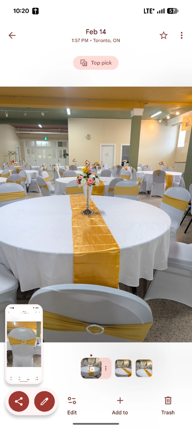 Artificial Flowers and table cloths and chairs rental