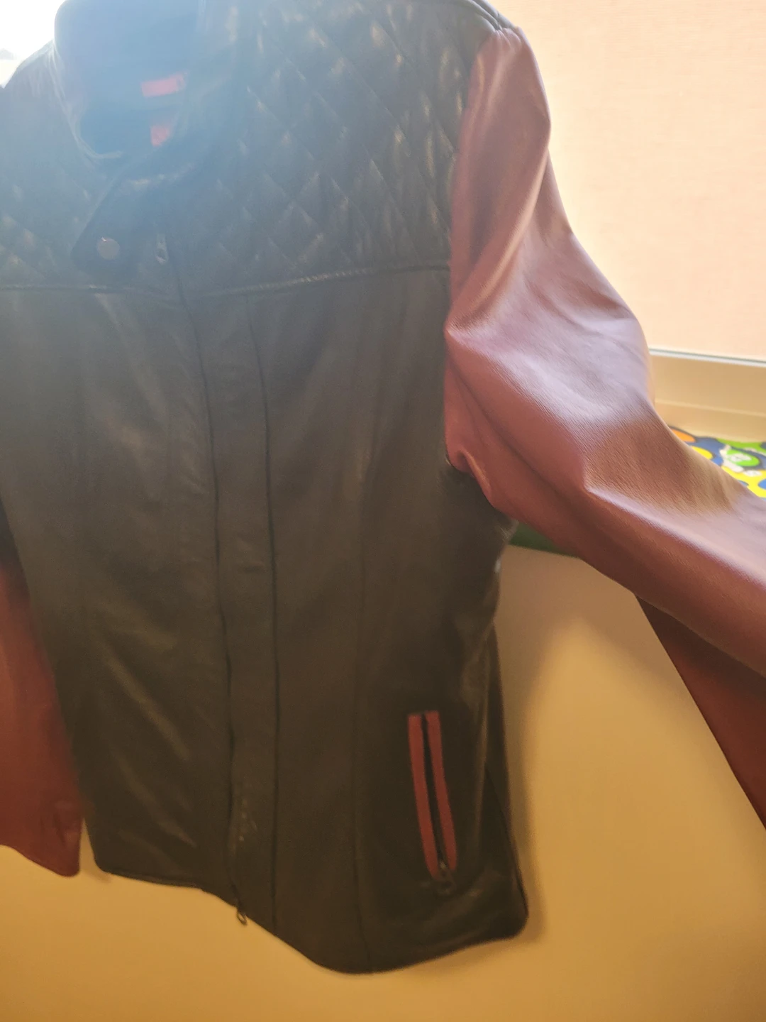 Men's Faux Leather Jacket - photo 2