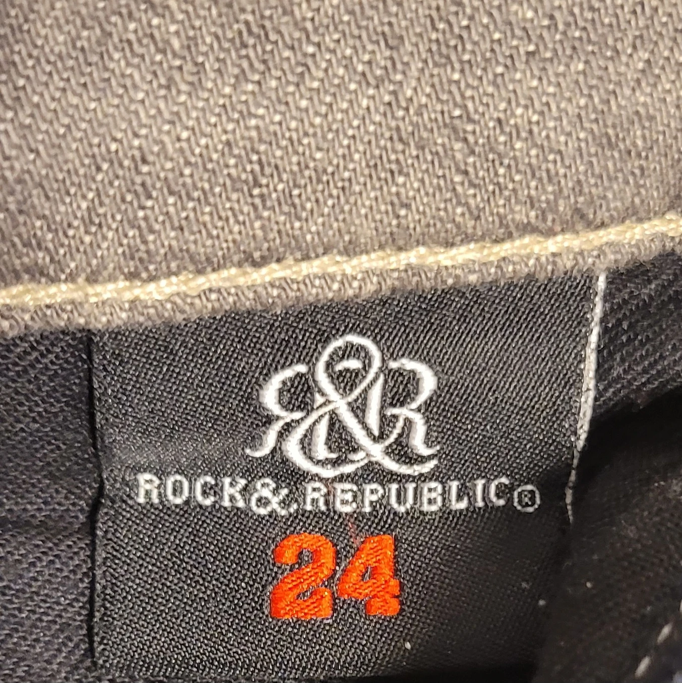 Rock & Republic Harlan Grey Moto Jeans Size 24 - photo 4