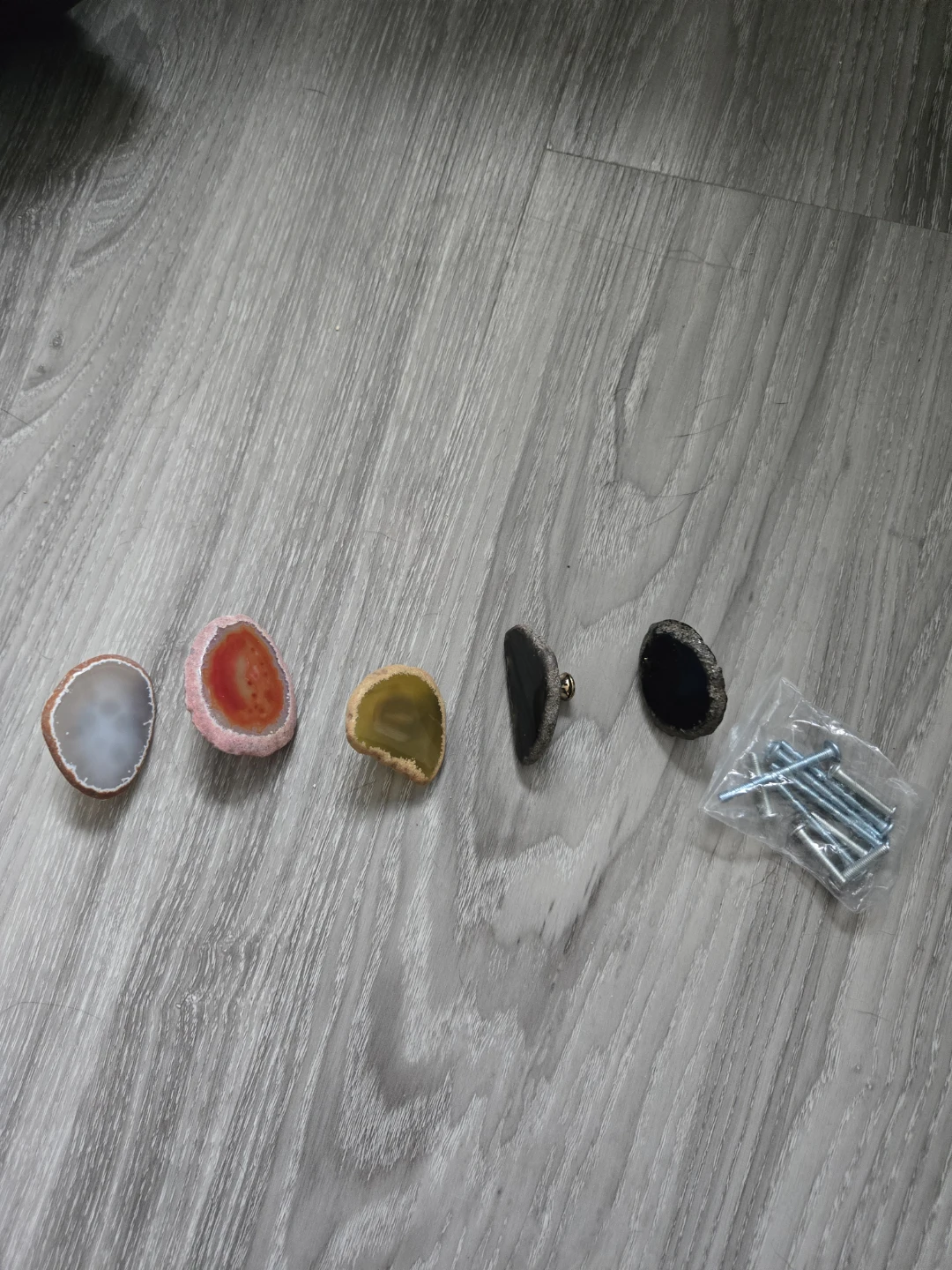 Set of 5 Agate Drawer Knobs