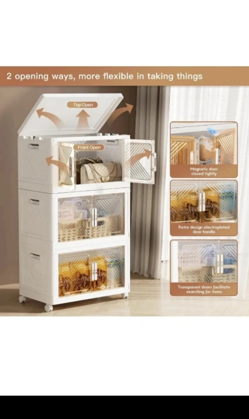 New Storage Bins with lid, 76 Qt Foldable - photo 3