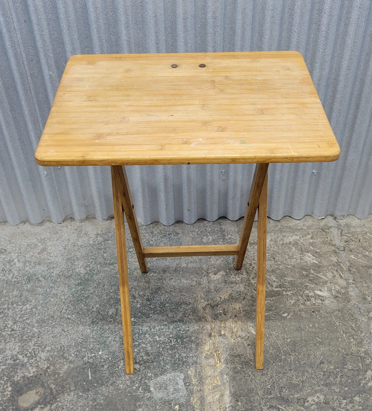Wooden Folding Tray Table