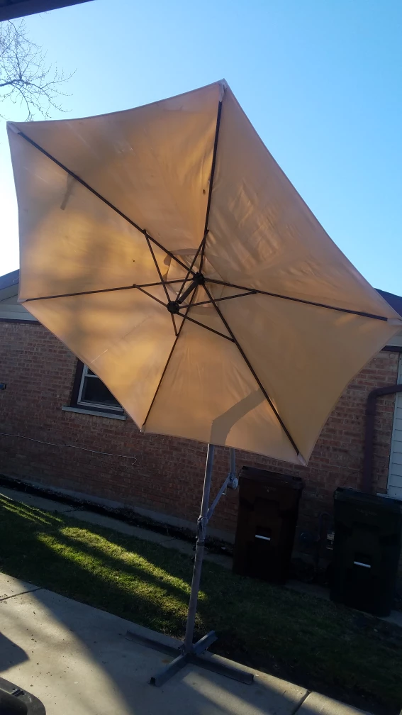 Cantilever Patio Umbrella - Beige - photo 3