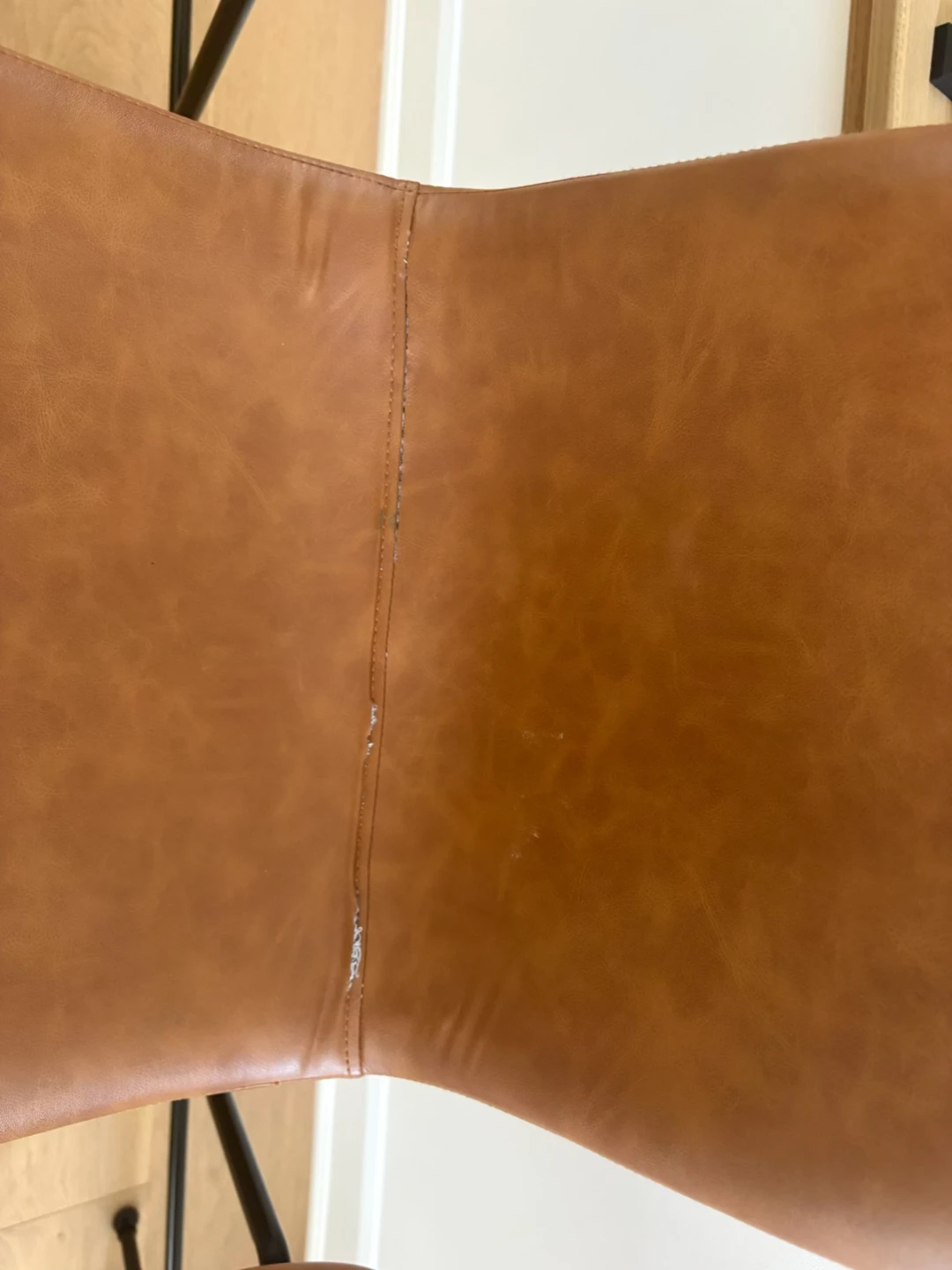 Set of 7 Brown Faux Leather Bar Stools - photo 2