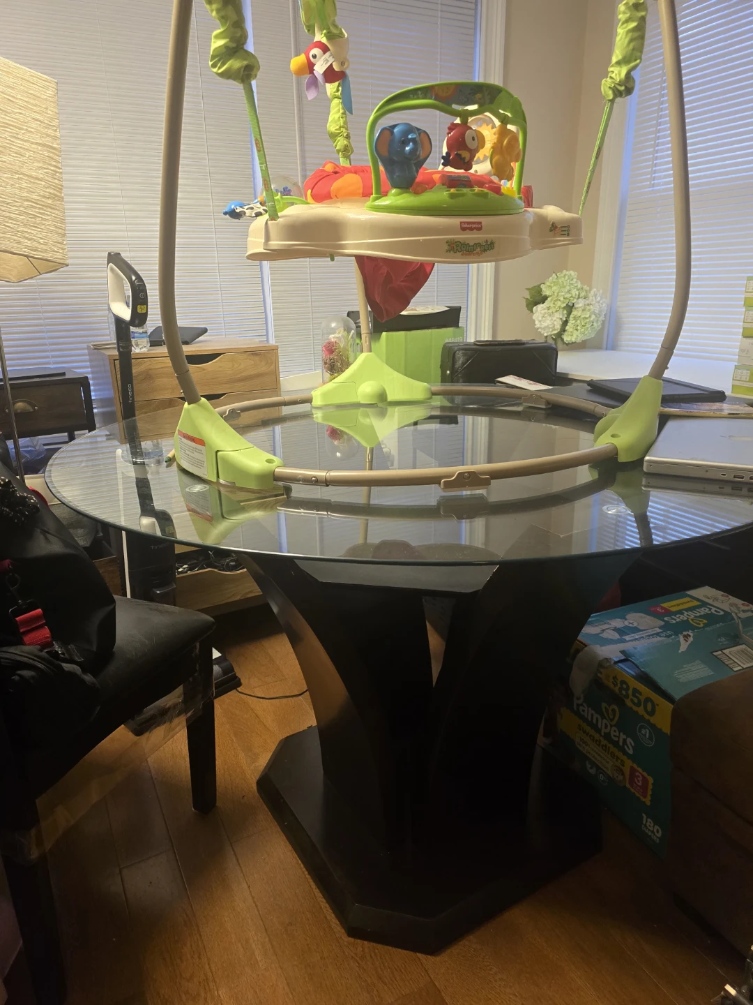 Glass-Top Counter Height Set - photo 3