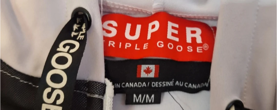 Super Triple Goose Zip-Up Hoodie - White/Black M/M - photo 2