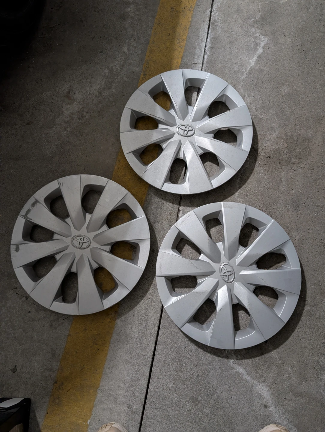 Set of 3 2024 Toyota corolla Hubcaps