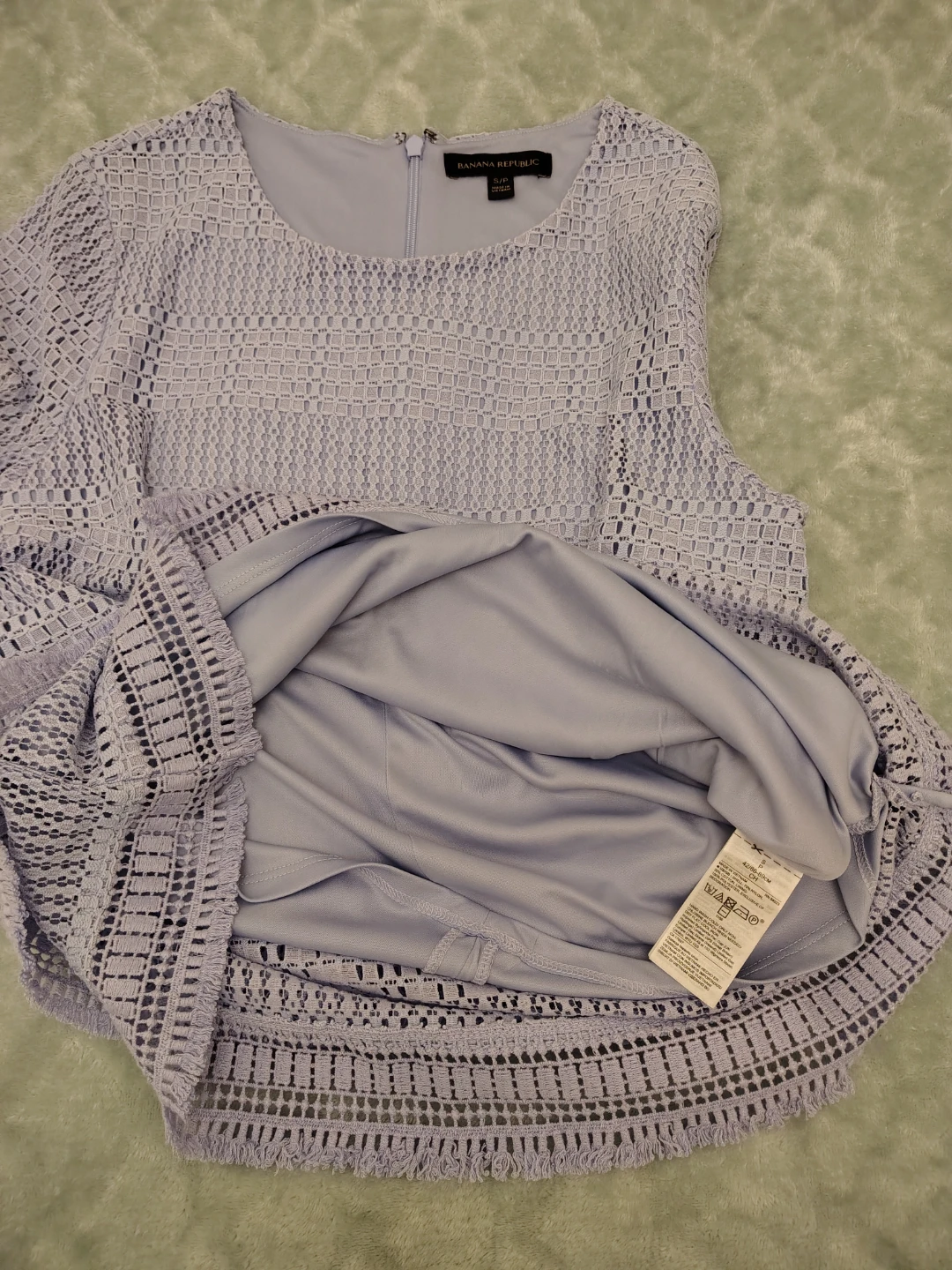 Banana Republic Periwinkle Lace blouse S/P - photo 3