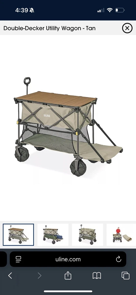 Uline Double Decker Utility Wagon - Tan - photo 5