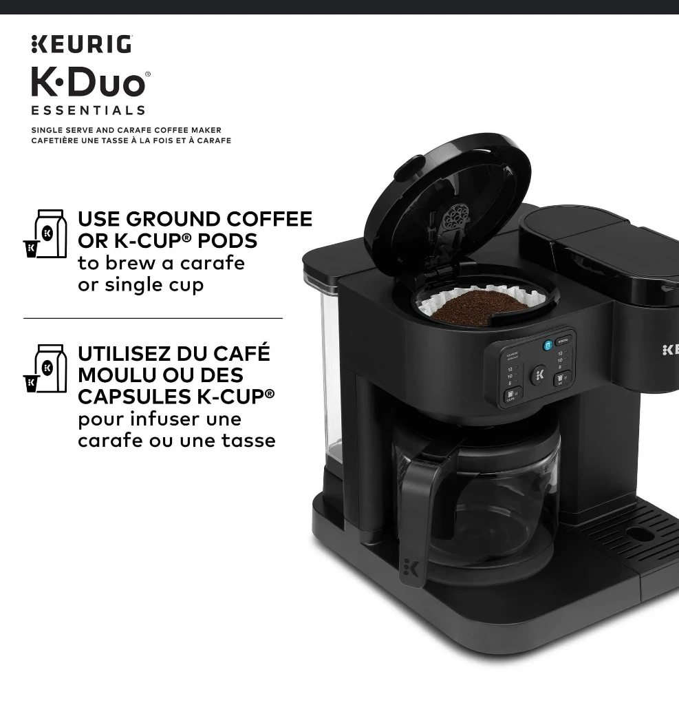 Keurig® K-Duo® Essentials Single Serve and Carafe Coffee Make - photo 3