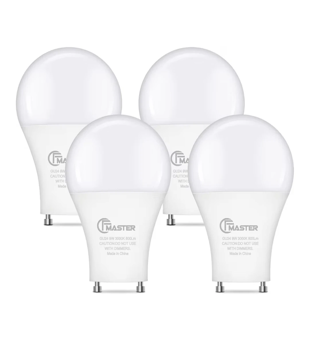 GU24 LED Light Bulb, 3000K Day light (Pack of 8)