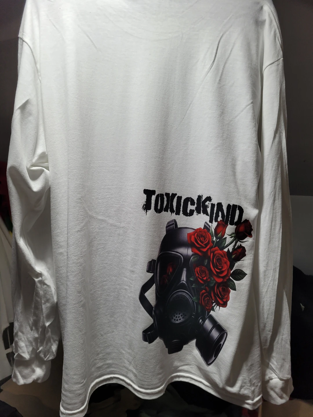 White Long Sleeve ToxicKind T-Shirt - photo 3