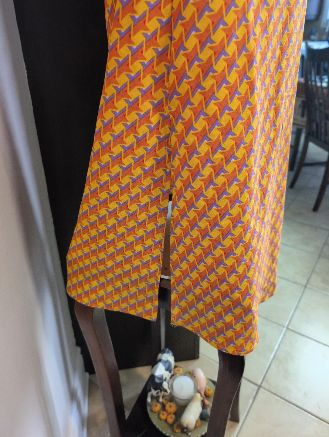 Retro Geometric Print Midi Dress - photo 3