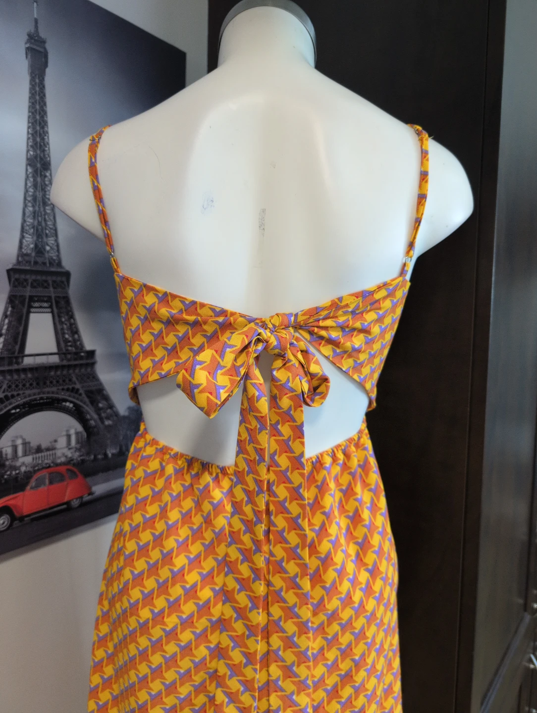Retro Geometric Print Midi Dress - photo 5