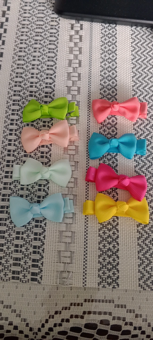 Set of 8 Kids Hair Bow Clips
