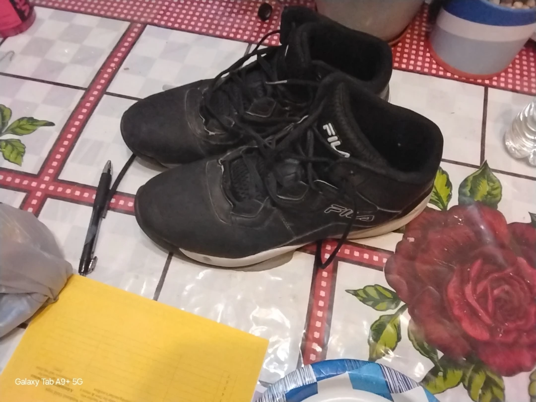 Black Fila High-Top Sneakers