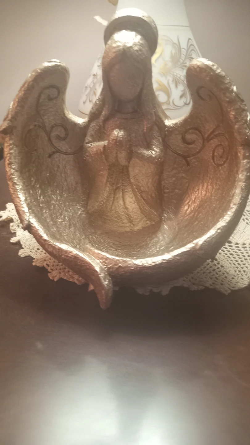 Gold Angel Decorative Bowl