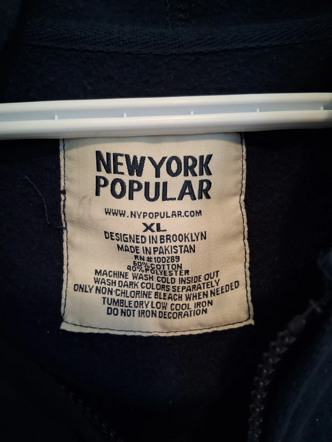New York Popular California Zip-Up Hoodie - XL - photo 3