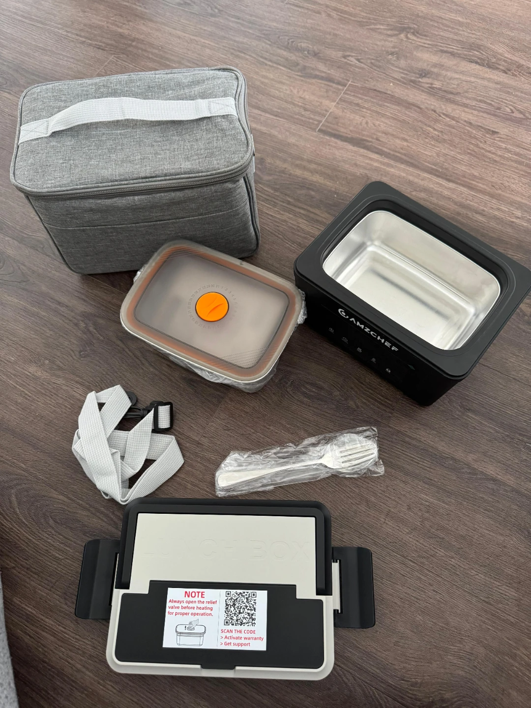 AMZCHEF Cordless Electric Lunch Box 1.5L - photo 4