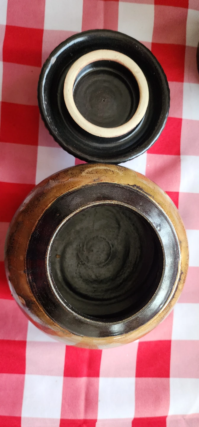 Ceramic Storage Jars with Lids - Set of 3 - photo 2