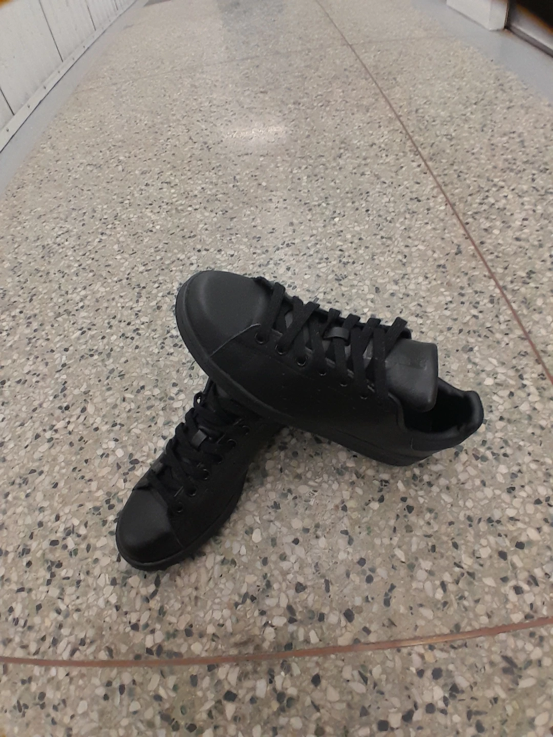 Adidas Stan Smith Sneakers - All Black Size 8 - photo 2