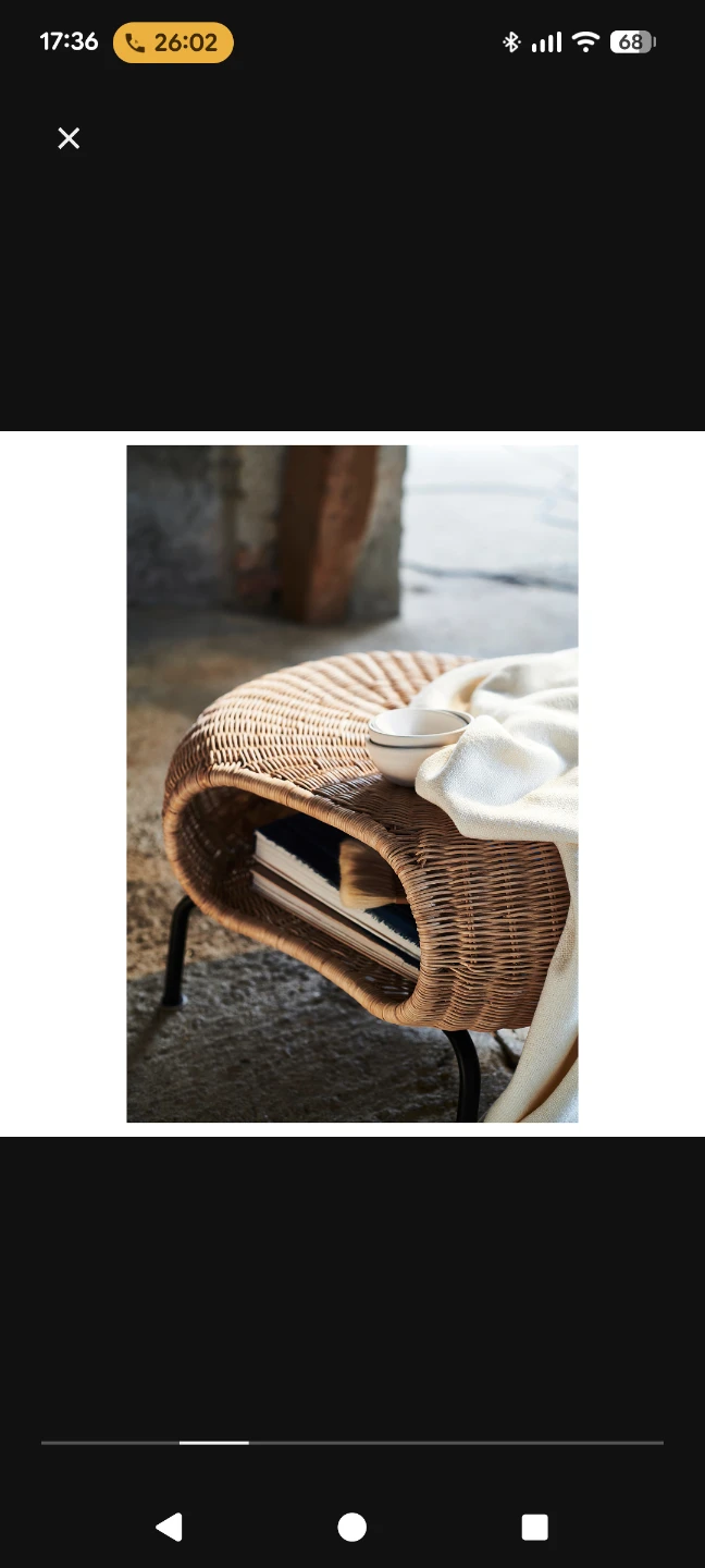 IKEA GAMLEHULT - Woven Rattan Accent Table - photo 3