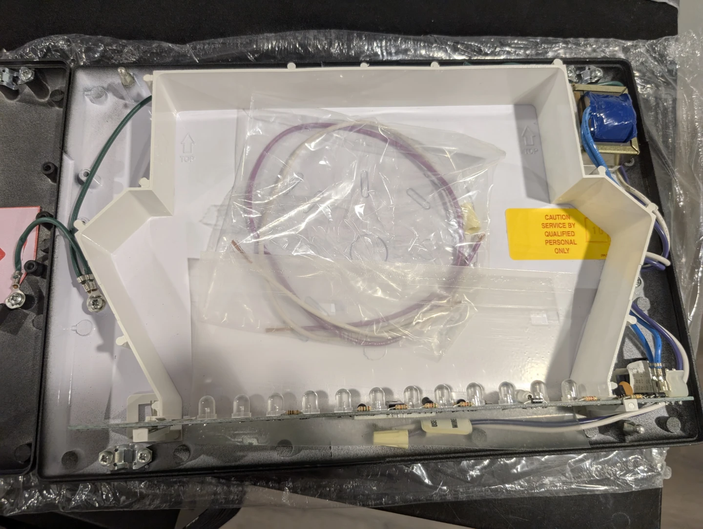 NIB - Commercial Industrial White Aluminum Emergency Exit Sign - photo 3