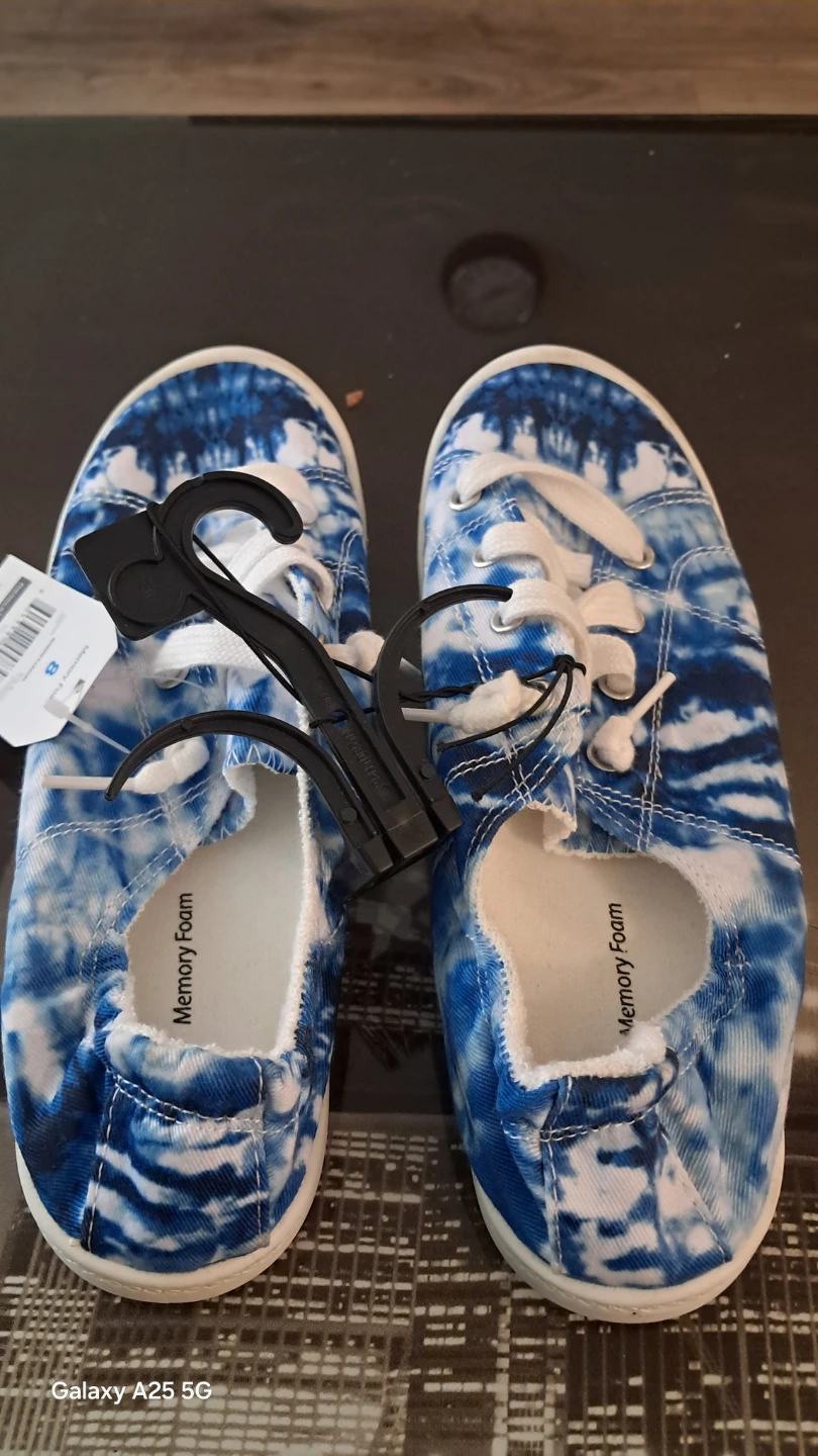 Time and Tru Women's Blue Tie Dye Casual Shoes Size 8 - photo 2