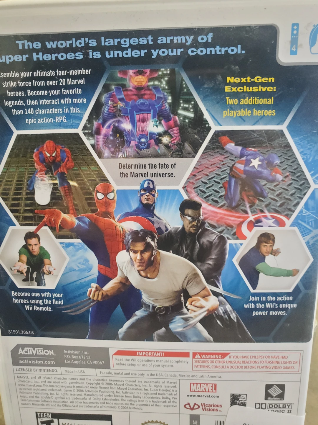 Marvel Ultimate Alliance Wii Game - photo 2