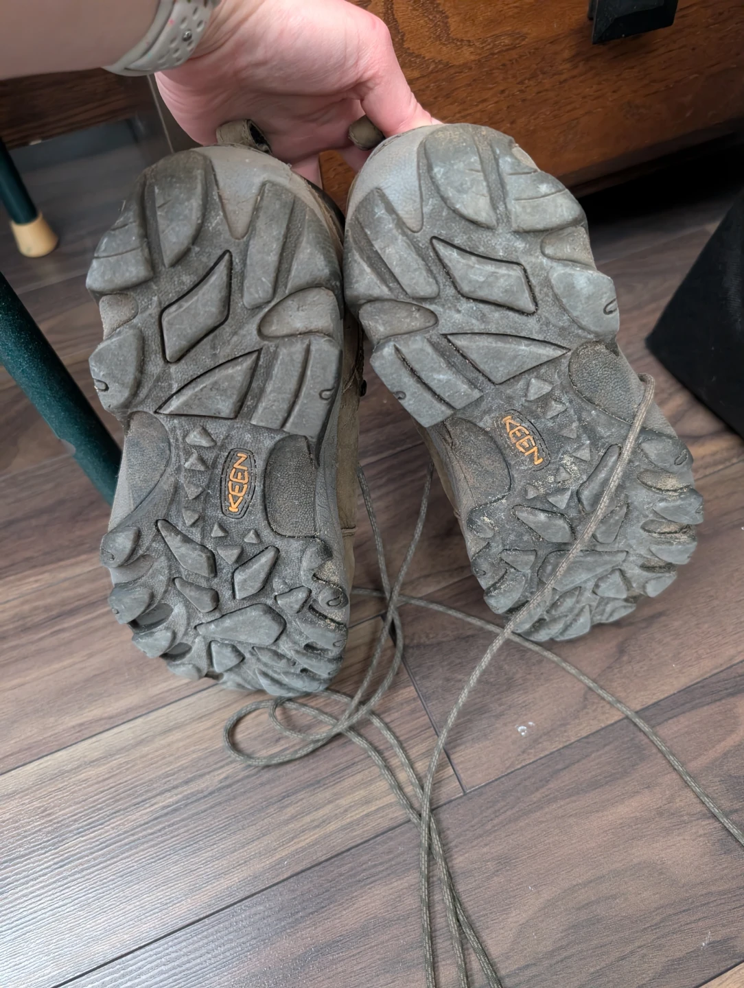 KEEN Brown Leather Hiking Boots Men's Size 9.5 - photo 3