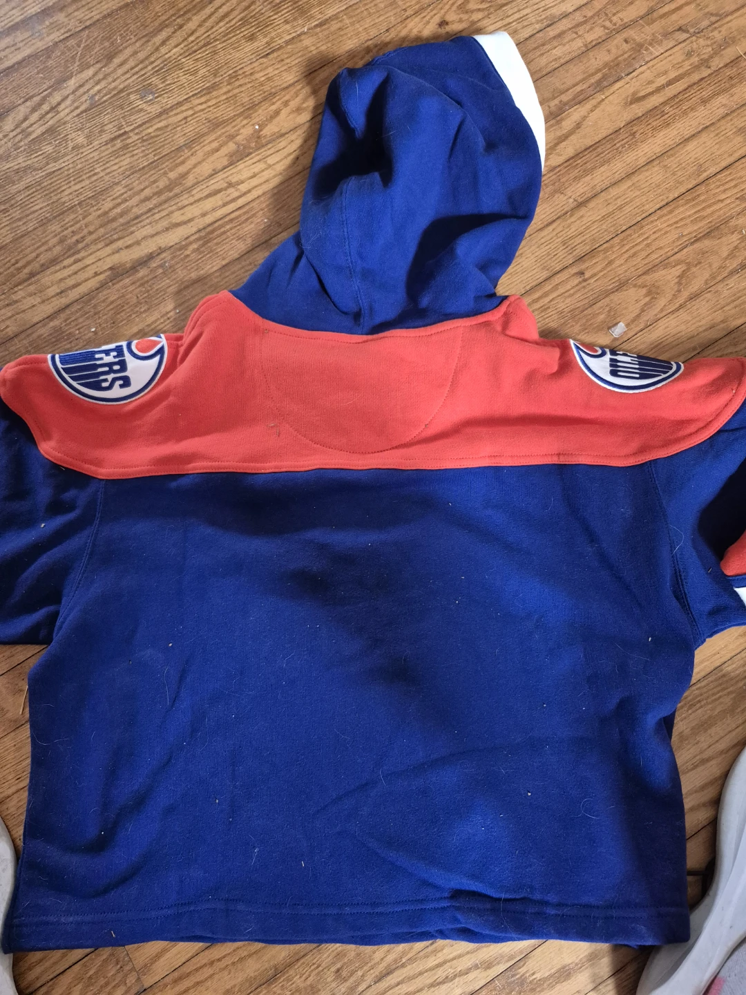 🥕🥕 47 Brand Edmonton Oilers Hockey Crop Top Hoodie Medium - photo 3