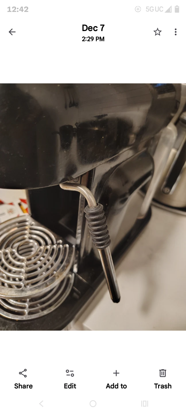 Nespresso Type Maestria Espresso Machine - photo 2
