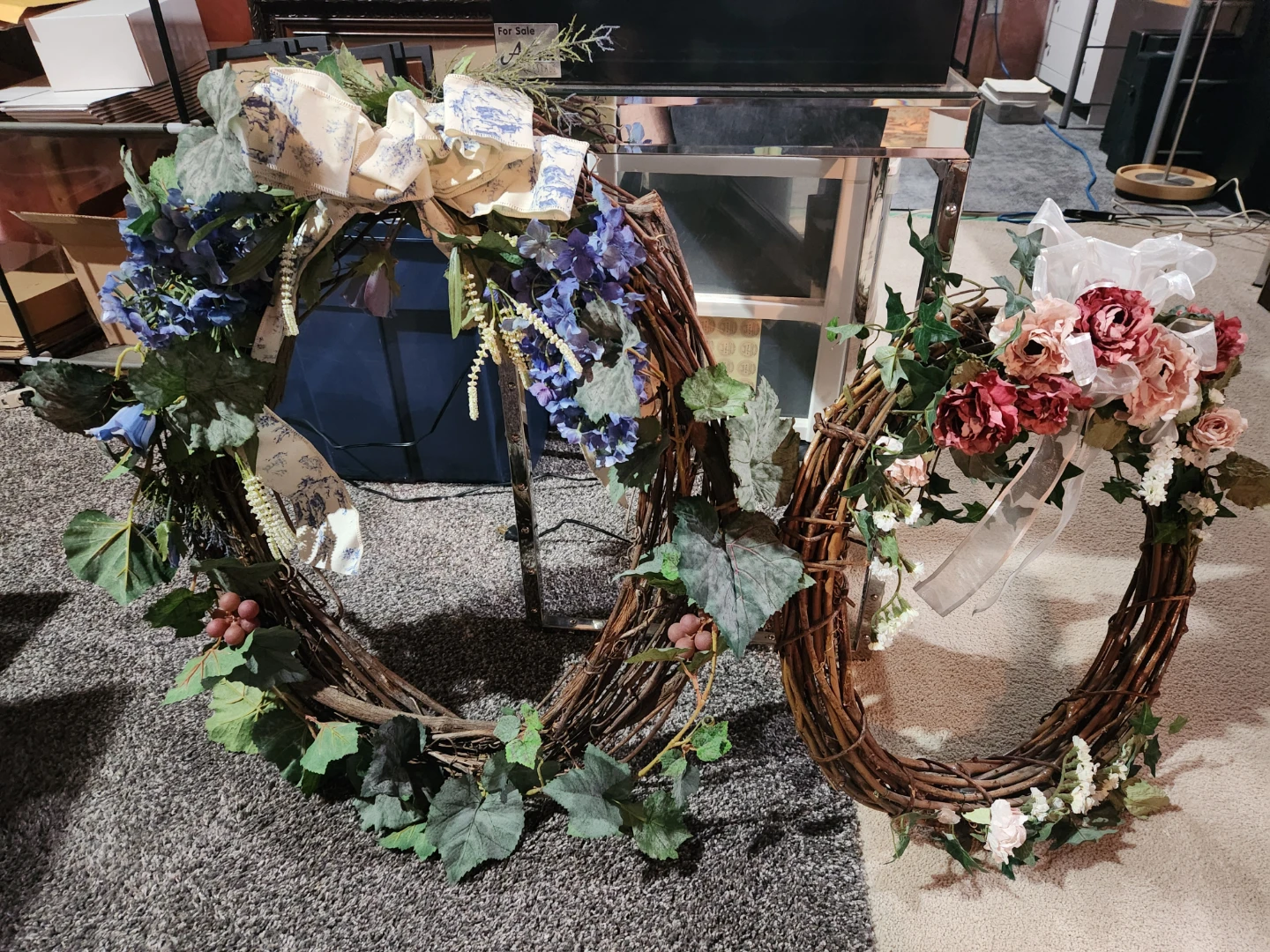 Artificial Floral Wreath Set